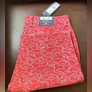 Vineyard Vines Slimfit Breaker Pants Tuna Outline 34X32 NWT